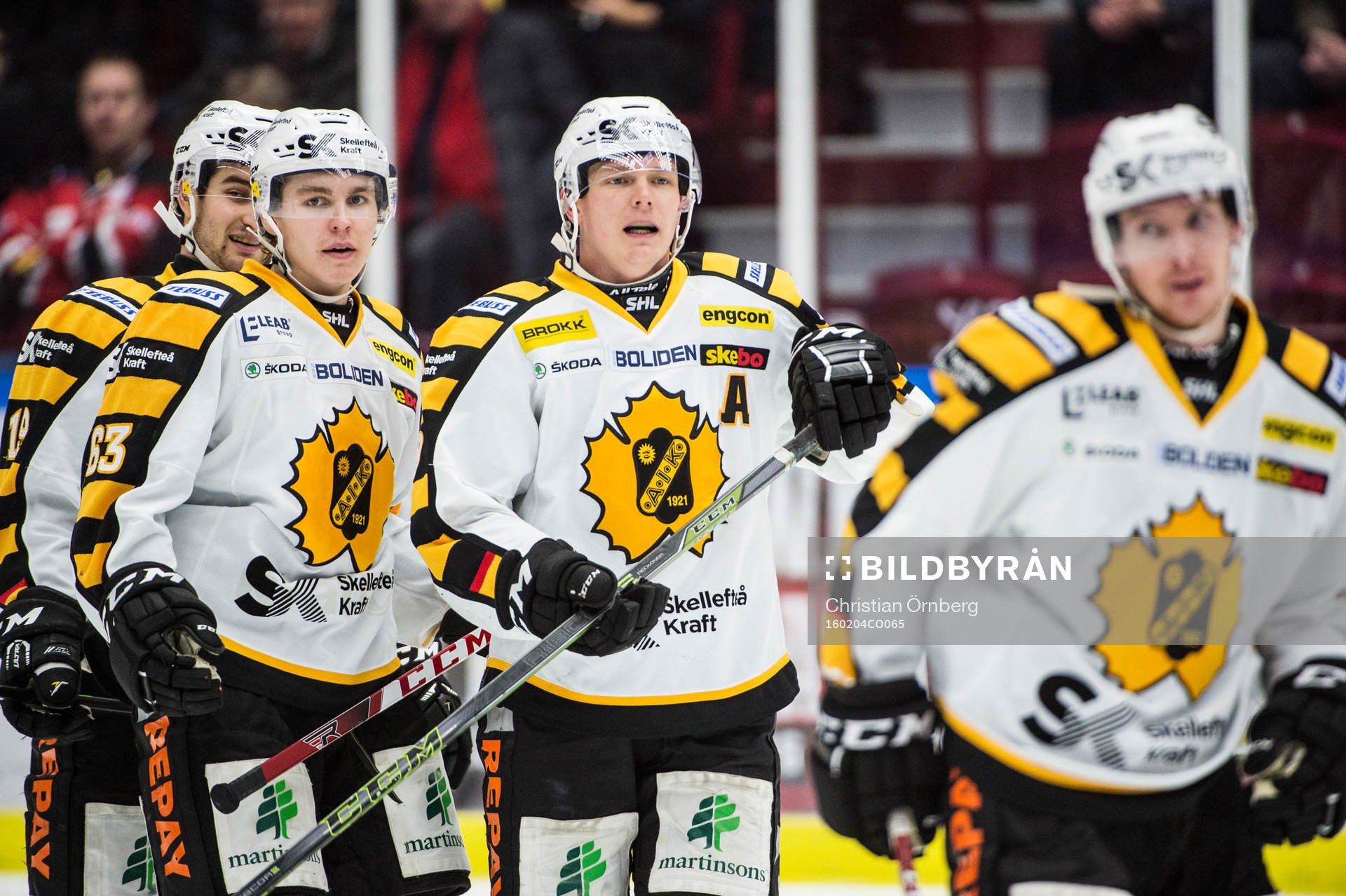 Skellefteås Sebastian Aho, Andrew Calof, Patrik Zackrisson