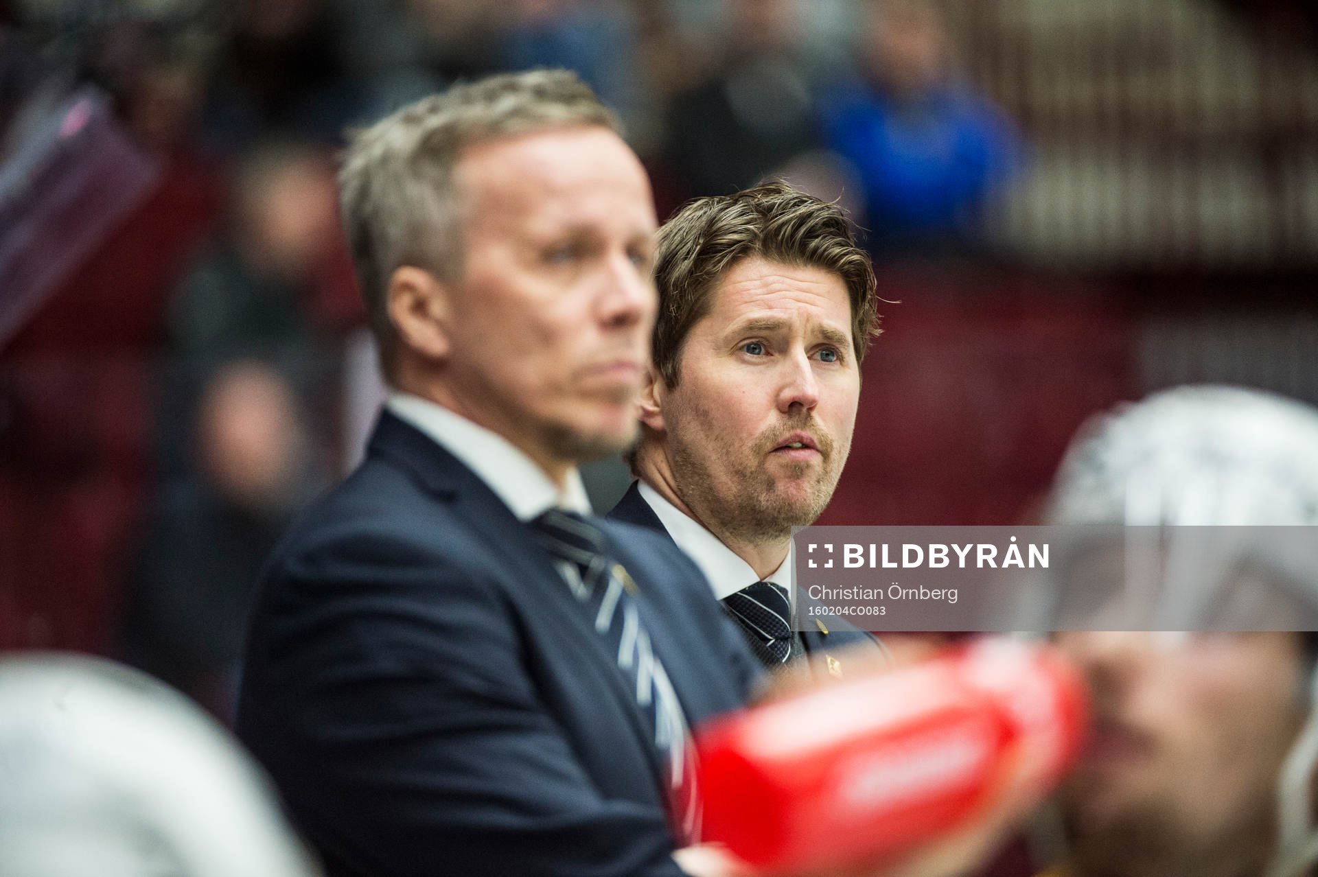 Skellefteås tränare Hans Wallson och Stefan Klockare