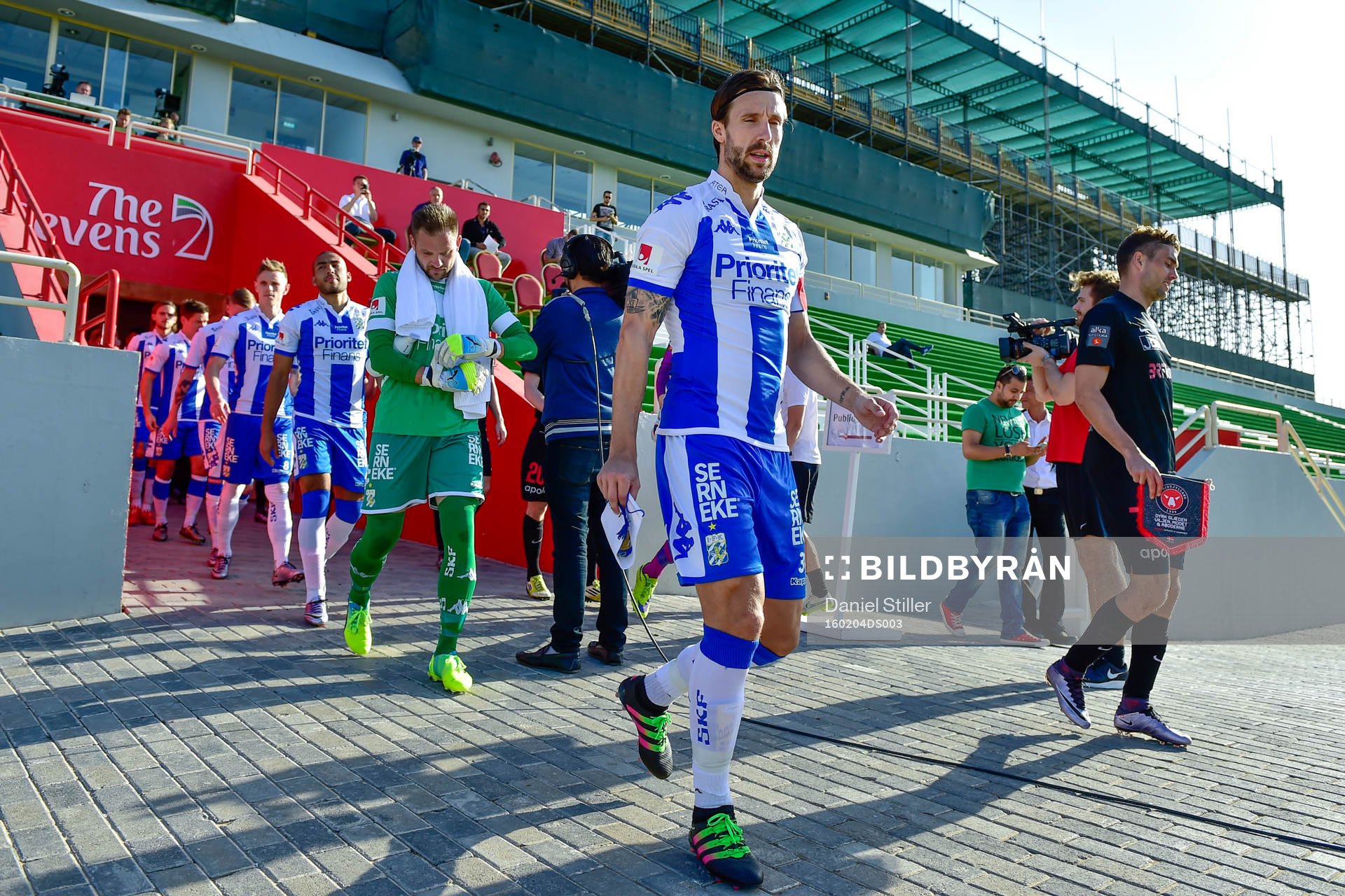 IFK Göteborgs målvakt John Alvbåge och Mattias Bjärsmyr