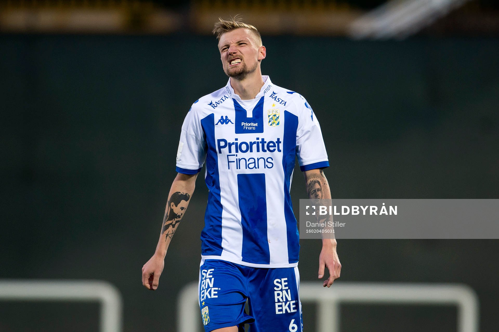 IFK Göteborgs Sebastian Eriksson deppar