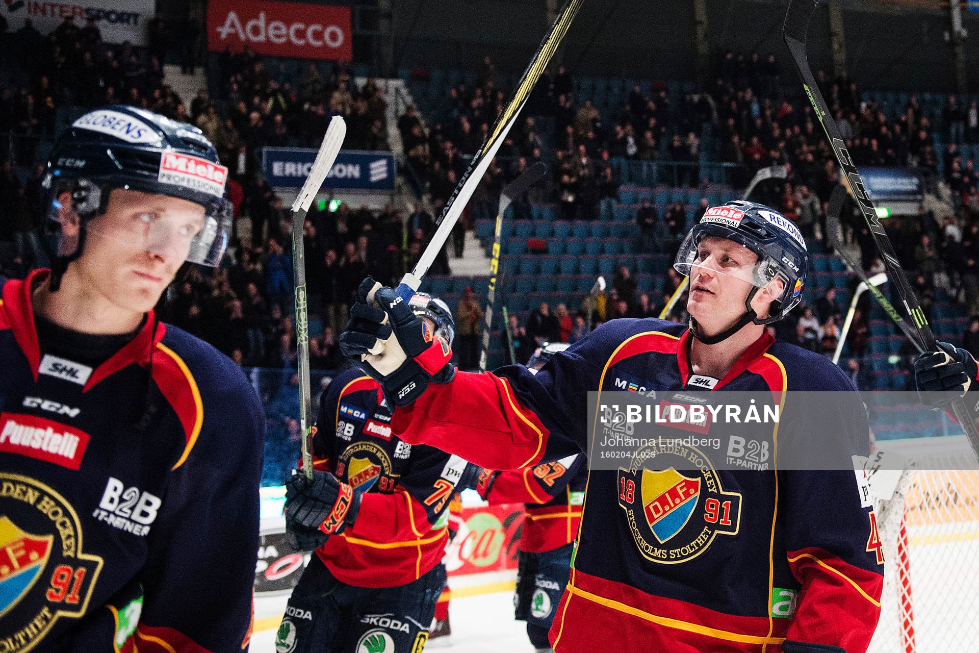 Djurgårdens Patrick Thoresen jublar