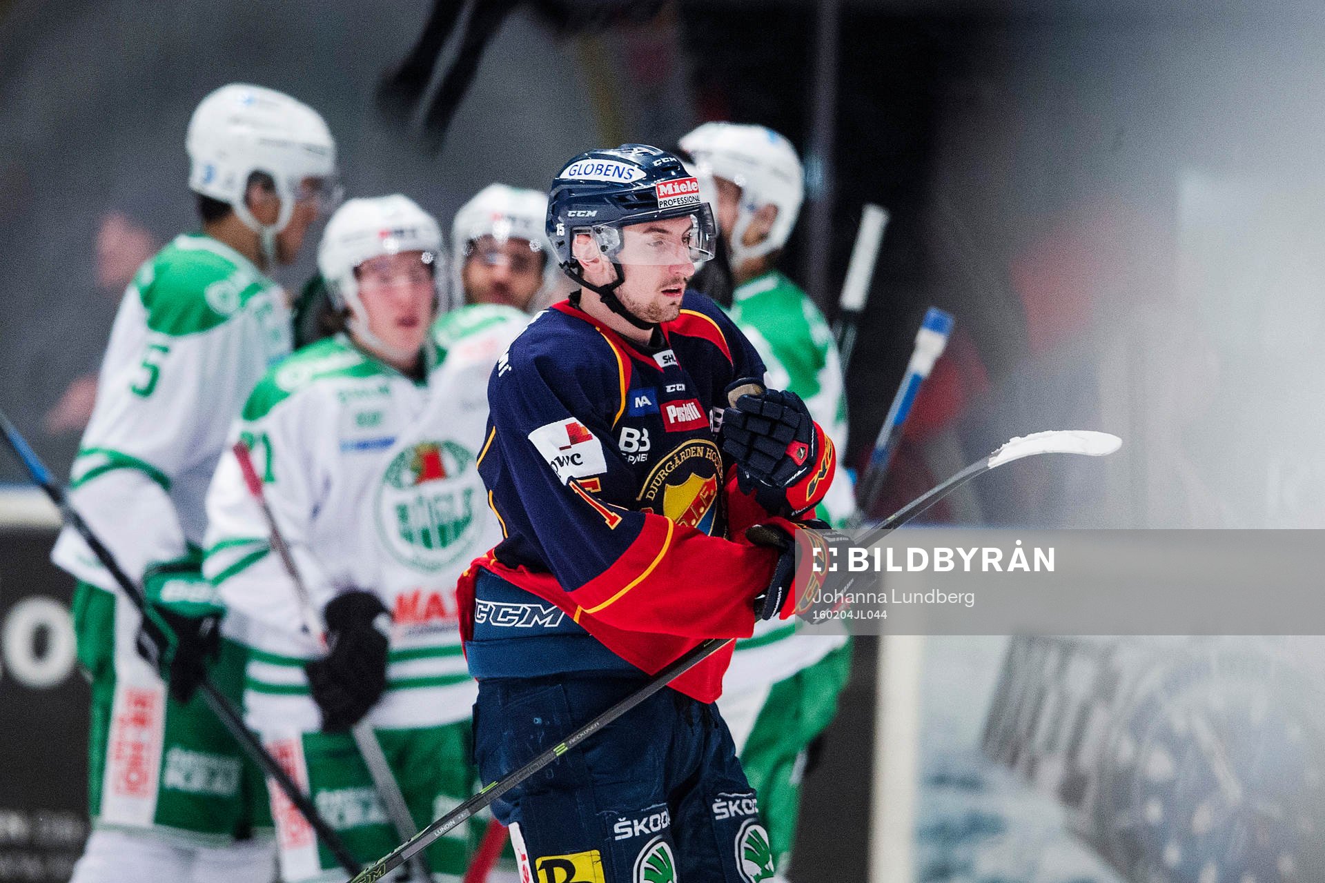 Djurgårdens Albin Lundin deppar