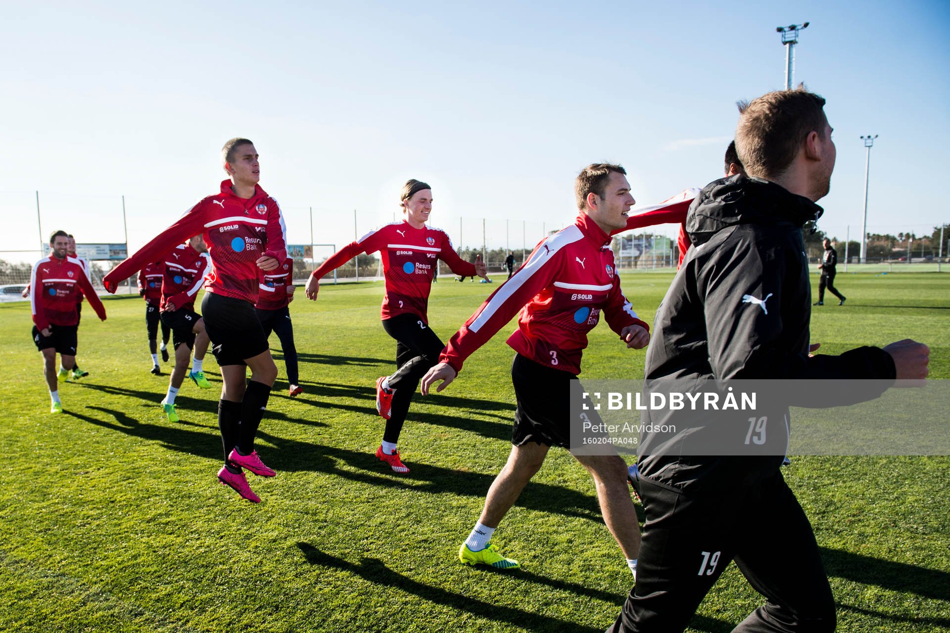 Helsingborgs Felix Bindelöv, Carl Johansson och Frederik