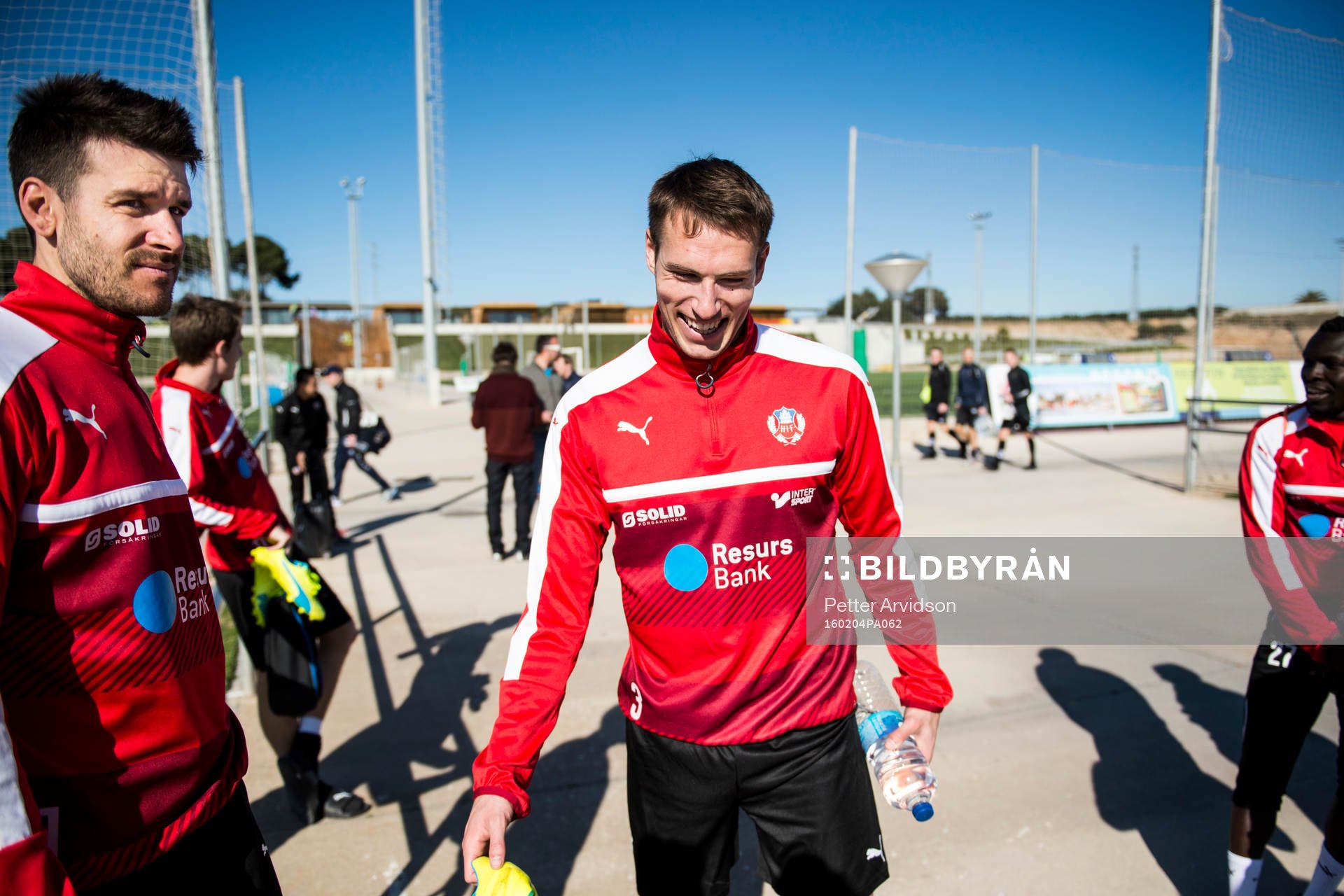 Helsingborgs målvakt Matt Pyzdrowski och Frederik Helstrup