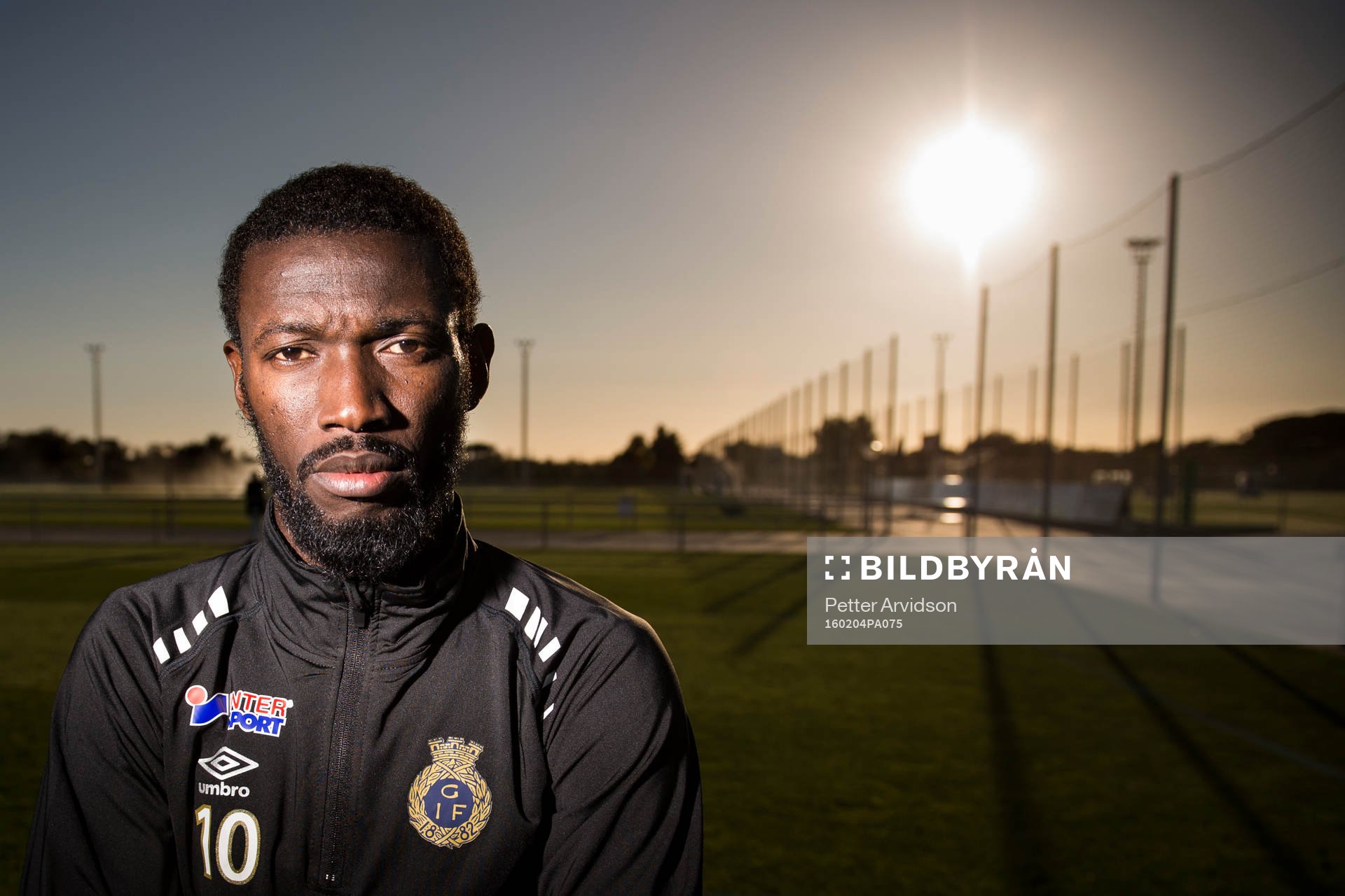 Gefles Dioh Williams poserar för ett porträtt under ett träningsläger den 4 februari 2016 i Salou.