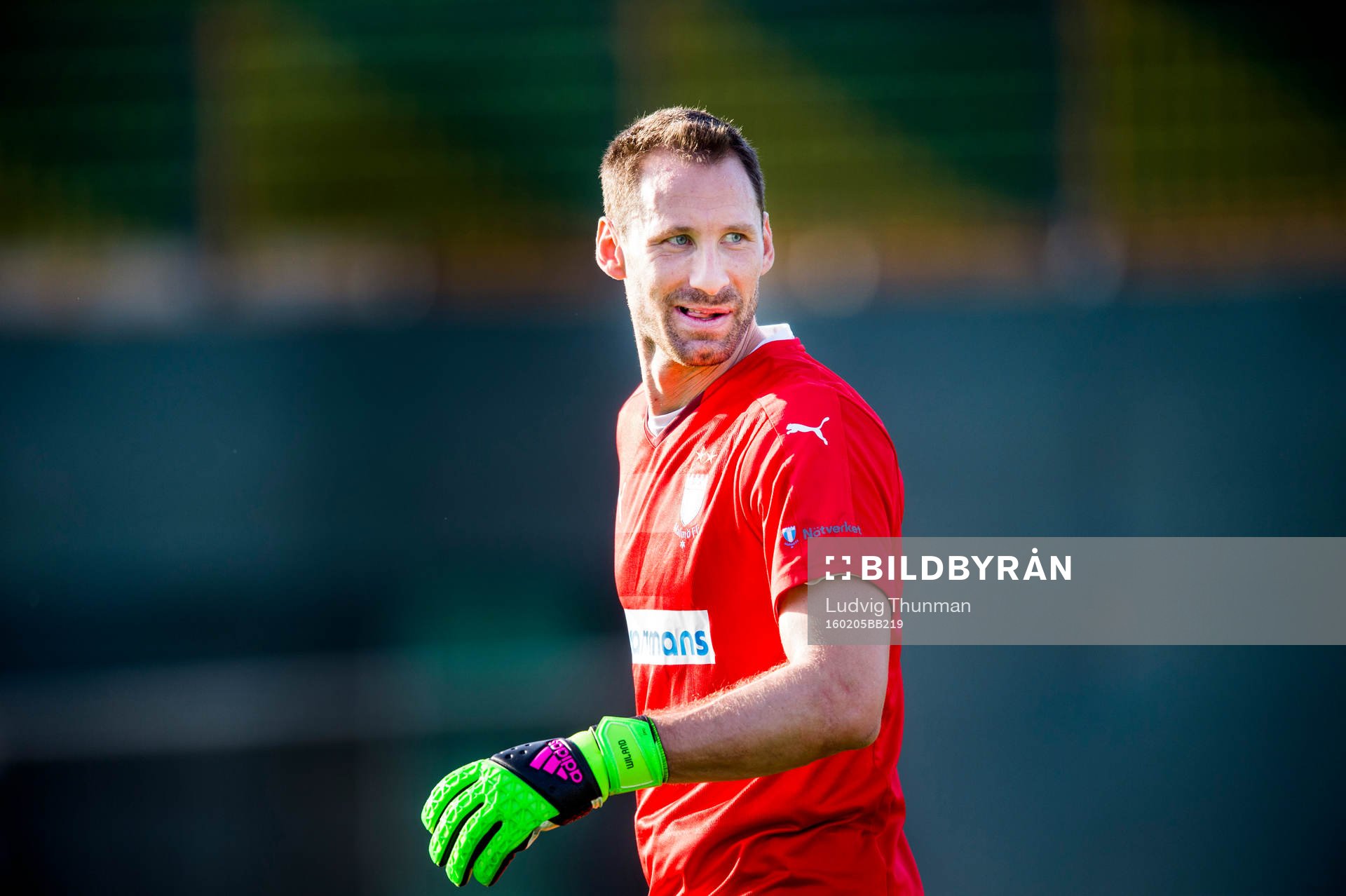 Malmö FFs målvakt Johan Wiland