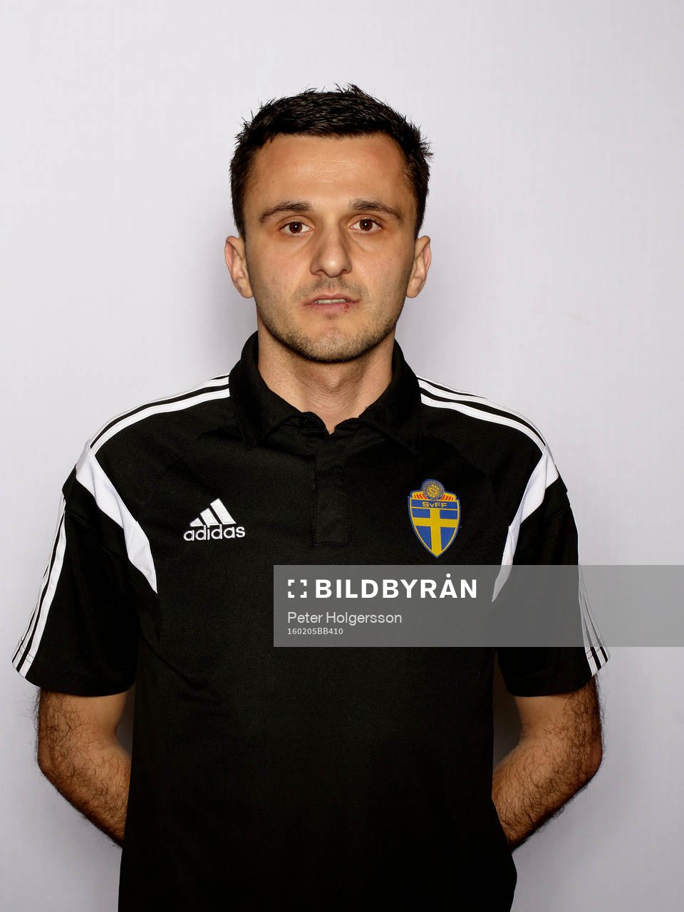 Domare Mesud Kahrimanovic under porträttfotografering 05 februari 2016 i Linköping.
