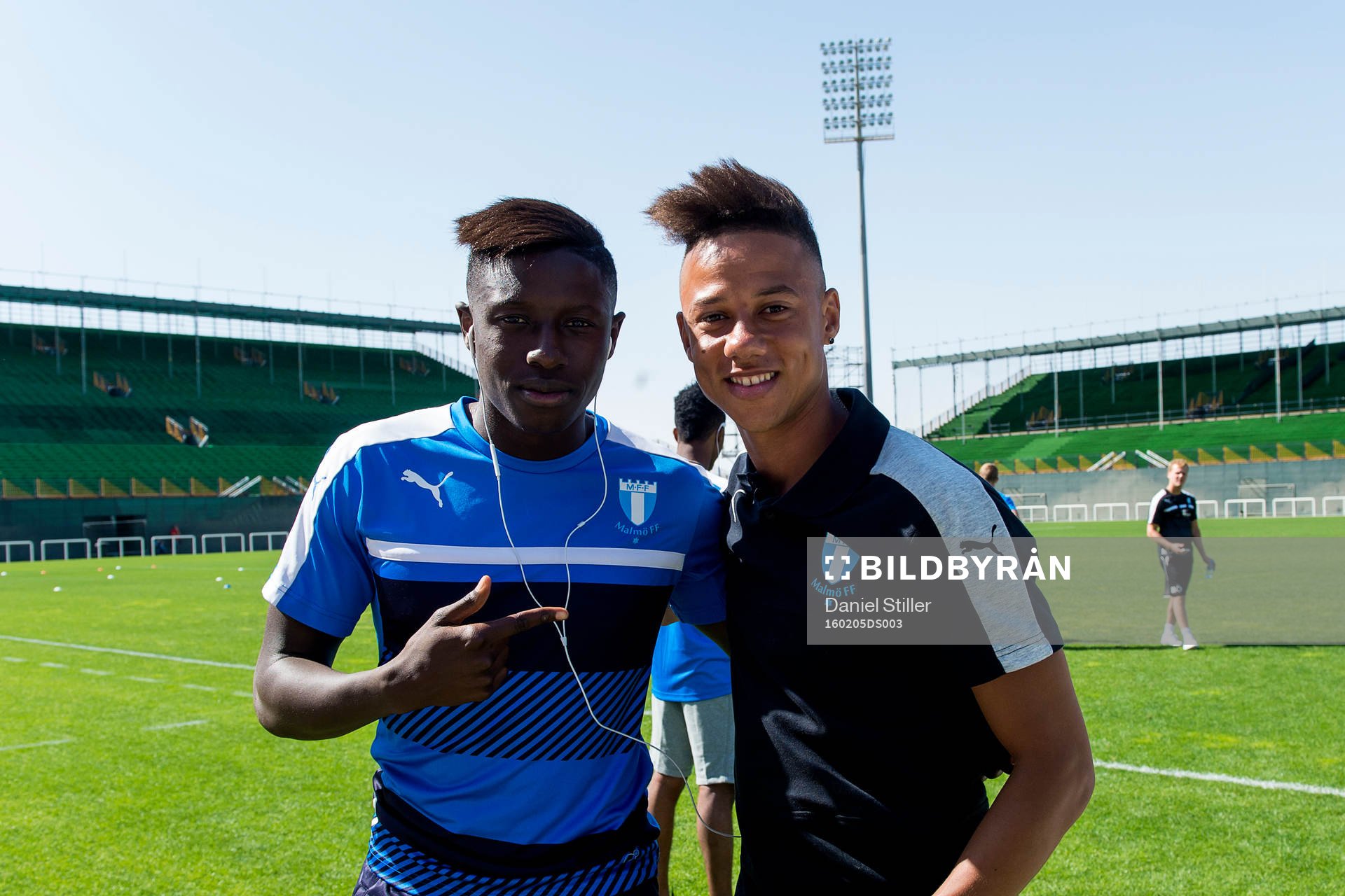 Malmö FFs Pa Konate och Tobias Sana