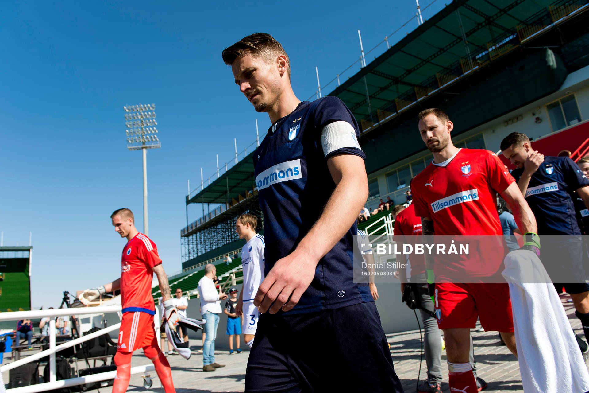 Malmö FFs Markus Rosenberg och målvakt Johan Wiland