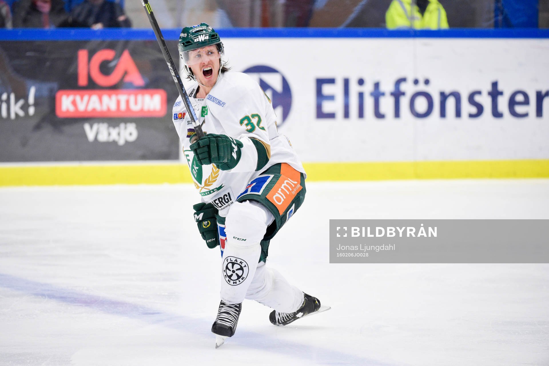 Färjestads Martin Röymark jublar