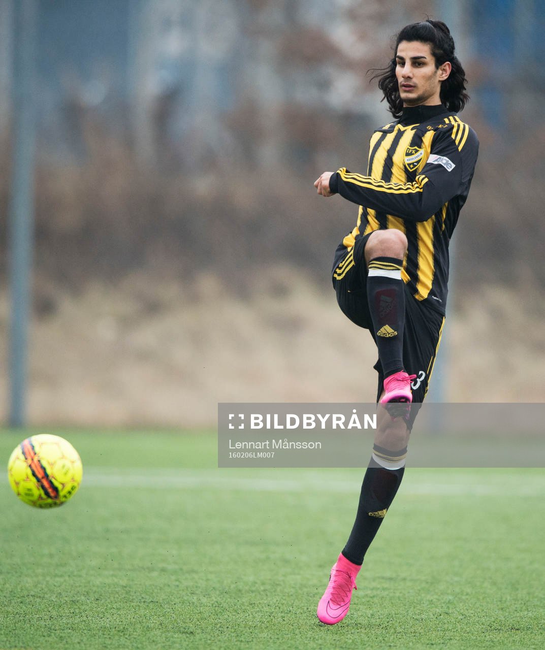 IFK Hässleholms Ameer Naseer i träningsmatchen mellan IFK
