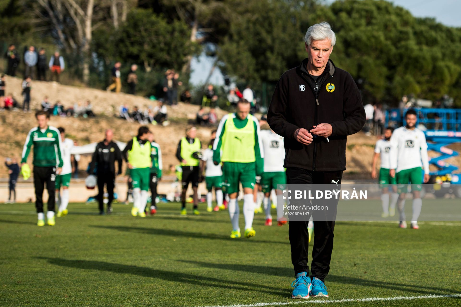 Hammarbys tränare Nanne Bergstrand deppar