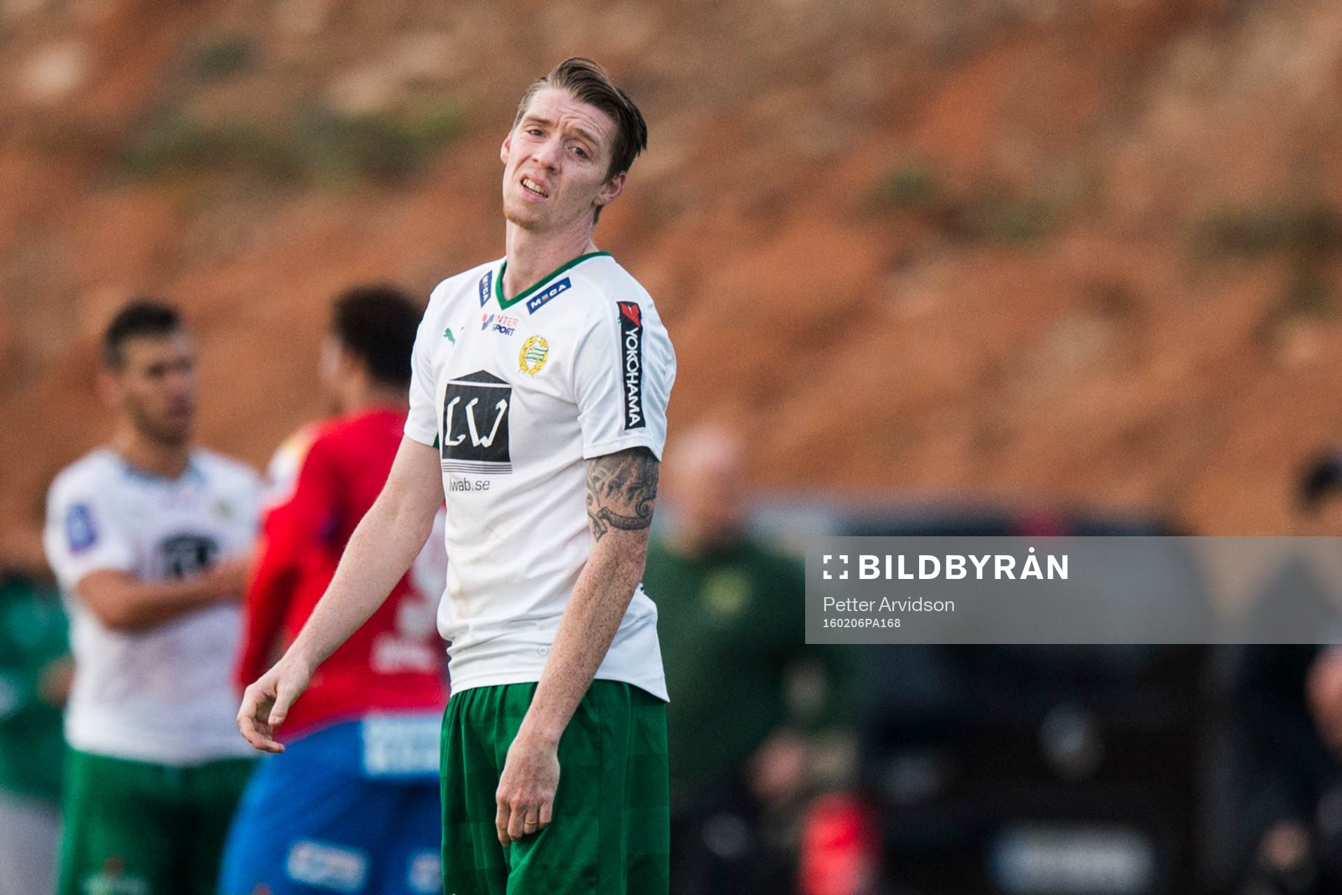Hammarbys Birkir Már Saevarsson deppar