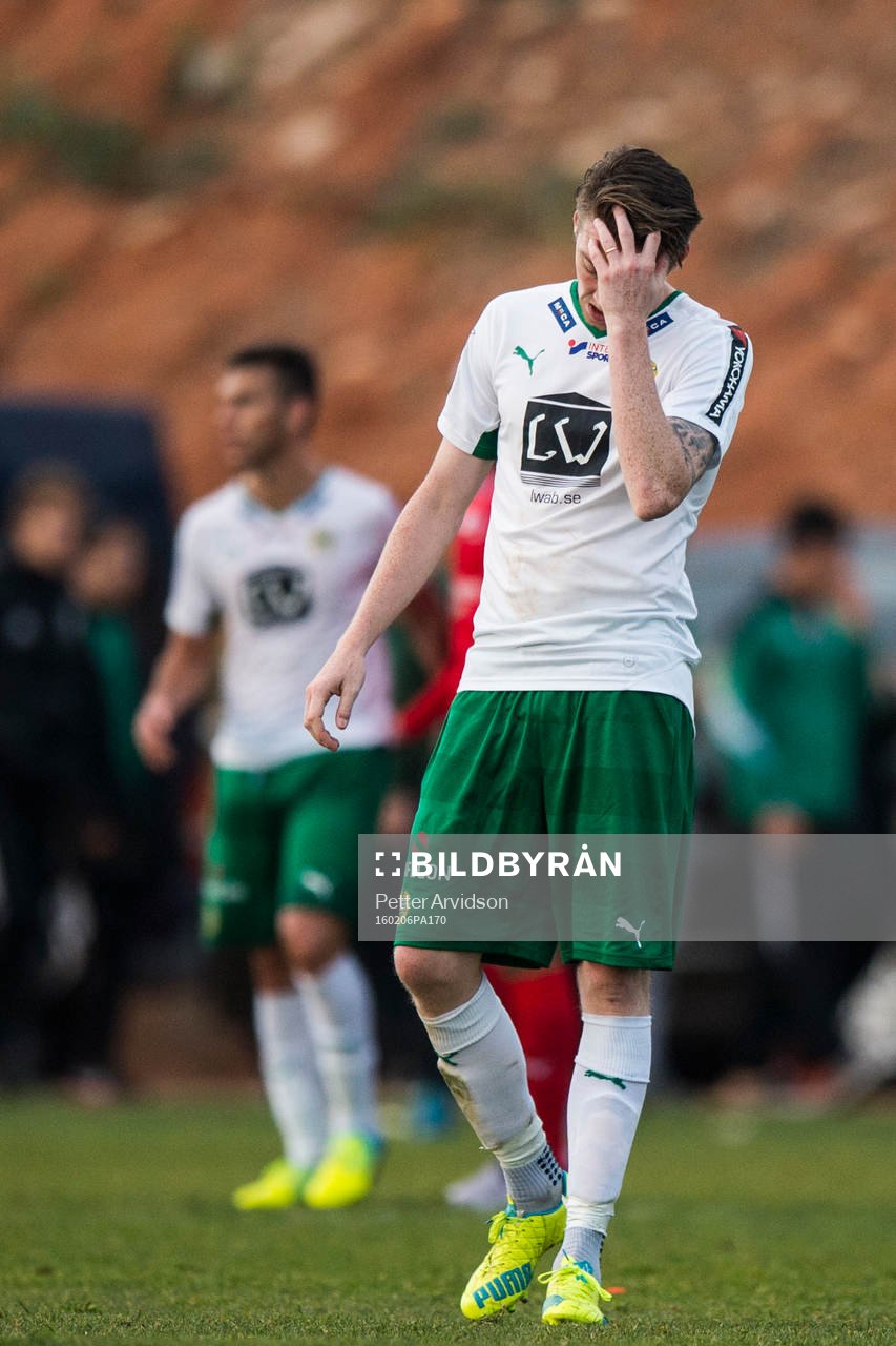 Hammarbys Birkir Már Saevarsson deppar