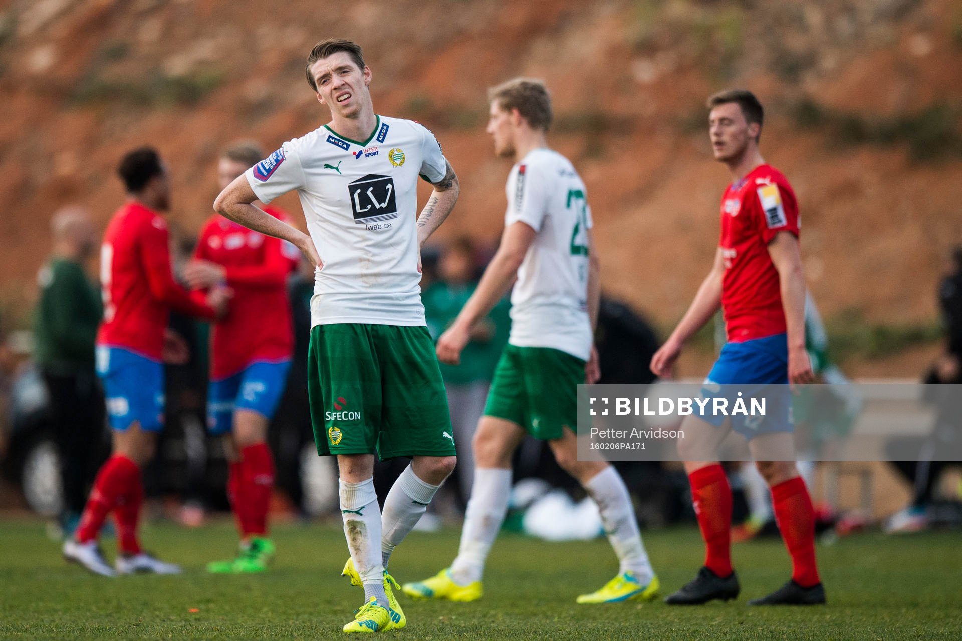 Hammarbys Birkir Már Saevarsson deppar