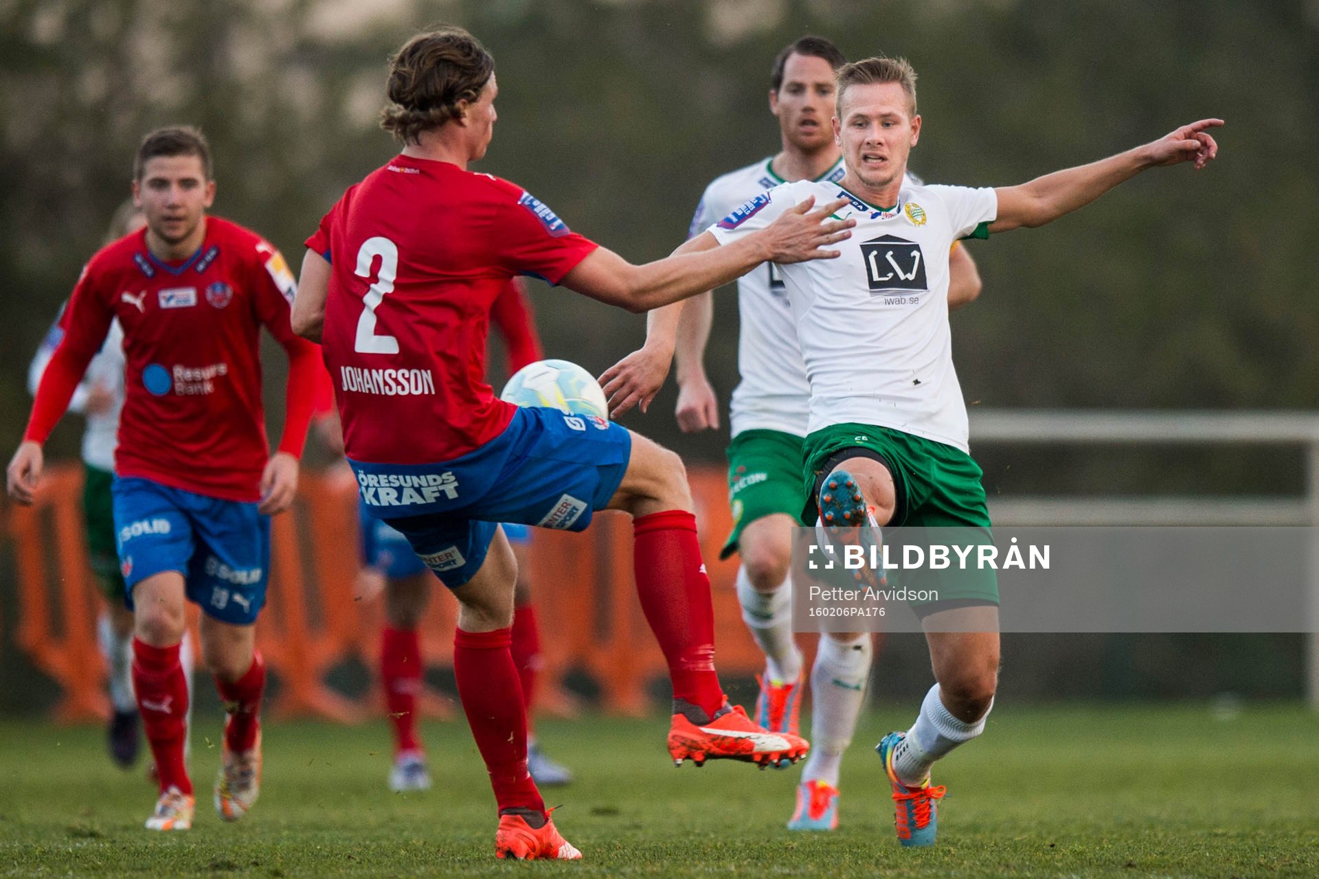 Helsingborgs Carl Johansson och Hammarbys Erik Israelsson