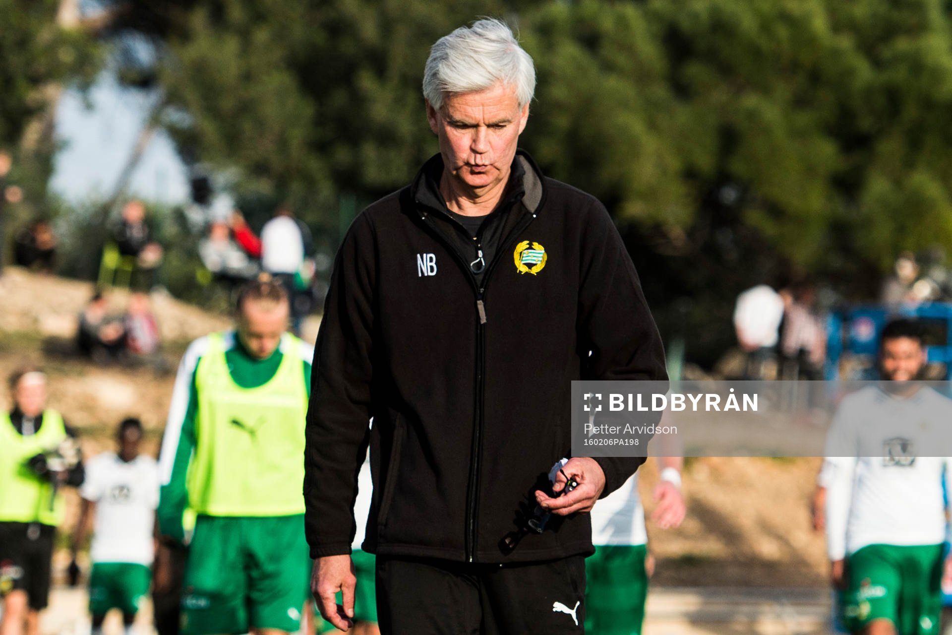Hammarbys tränare Nanne Bergstrand deppar