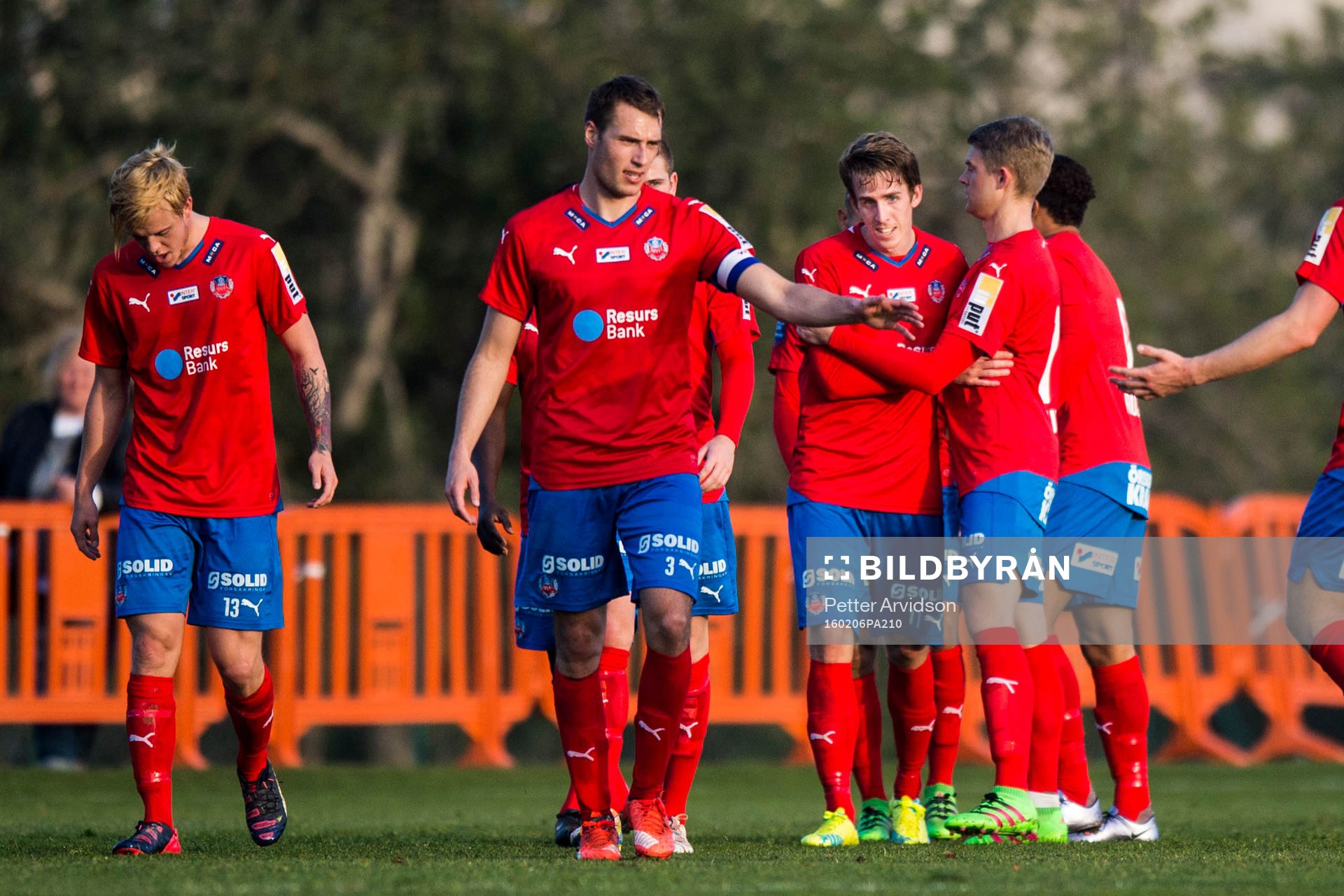 Helsingborgs spelare jublar