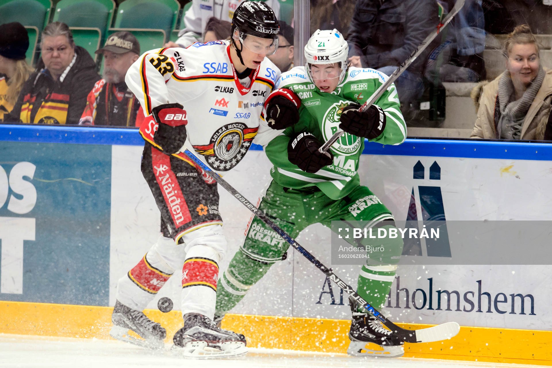 Luleås Christopher Mastomäki mot Rögles Alexander Lunsjö