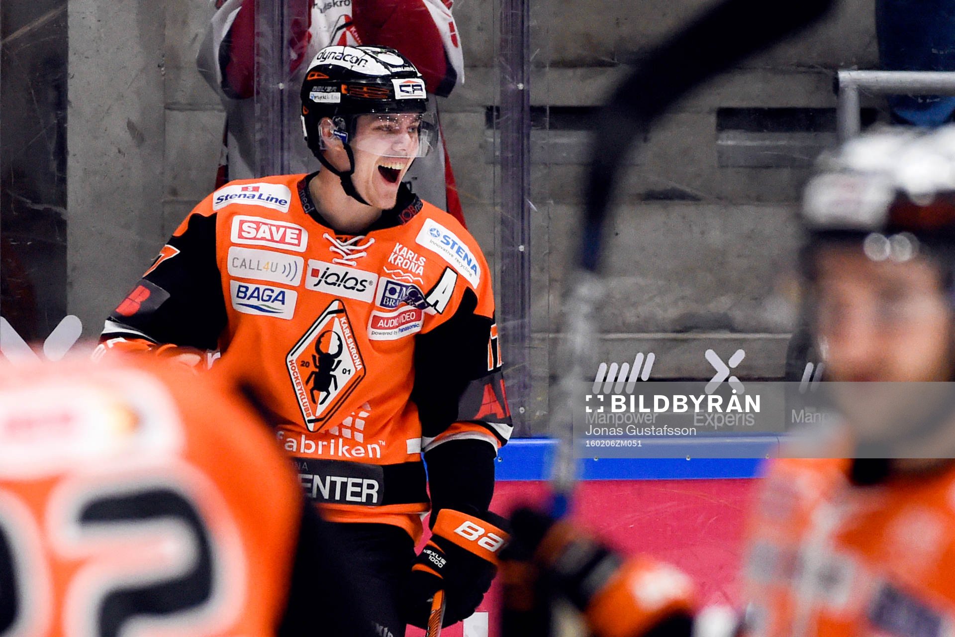 Karlskronas Joel Kellman jublar