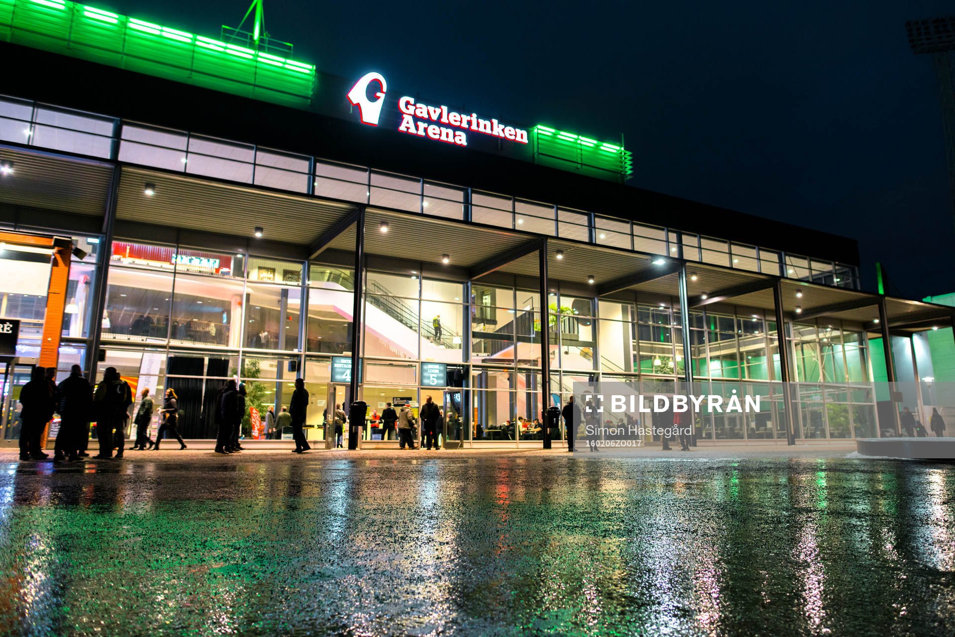 Gavlerinken Arena före ishockeymatchen i SHL mellan