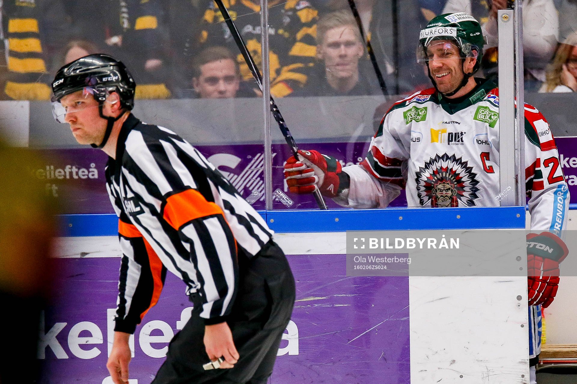 Frölundas Joel Lundqvist flinade åt domaren Aleksi Rantala