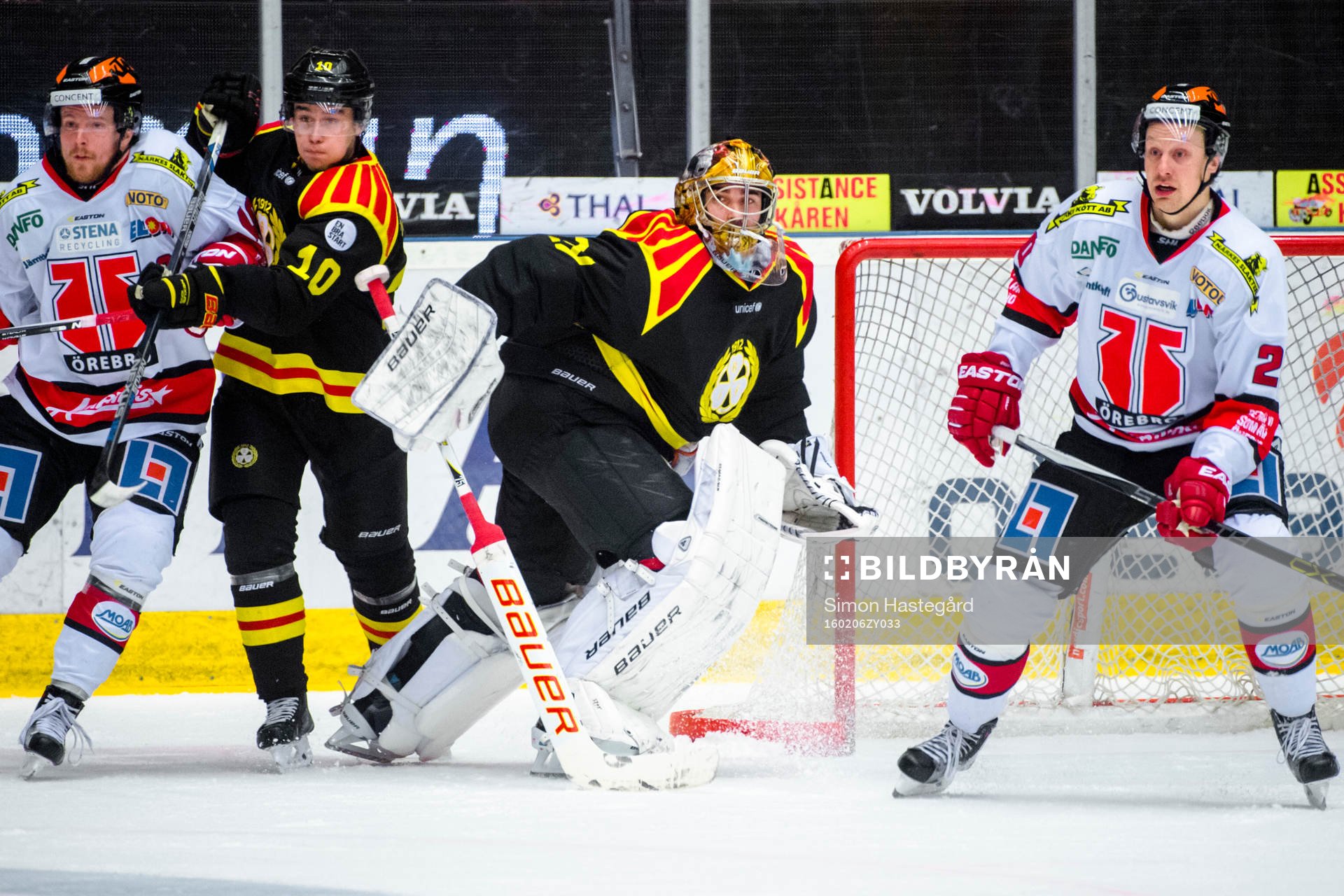 Brynäs målvakt Bernhard Starkbaum felvänd