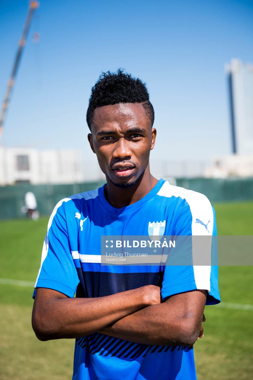 Malmö FFs provspelare Samuel Tetteh