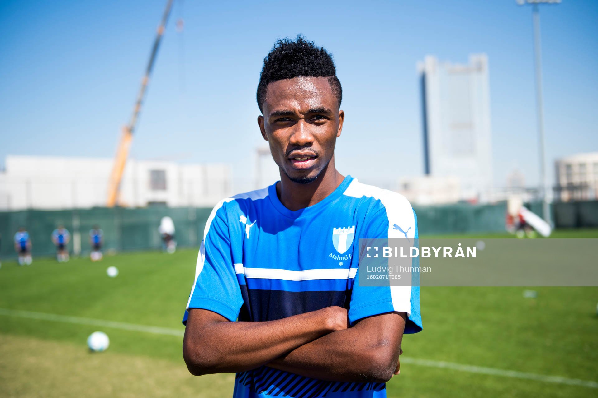 Malmö FFs provspelare Samuel Tetteh