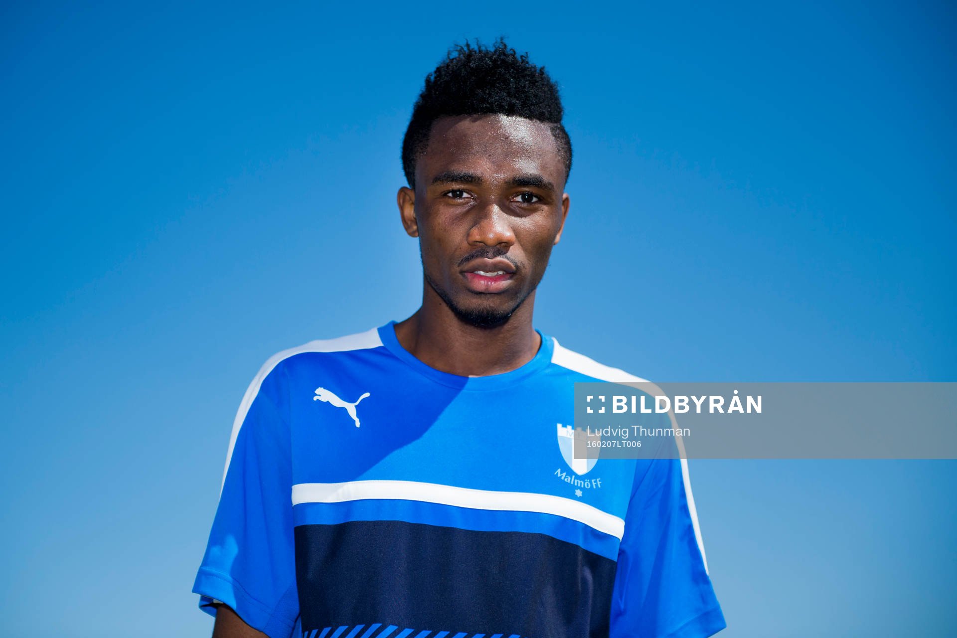 Malmö FFs provspelare Samuel Tetteh