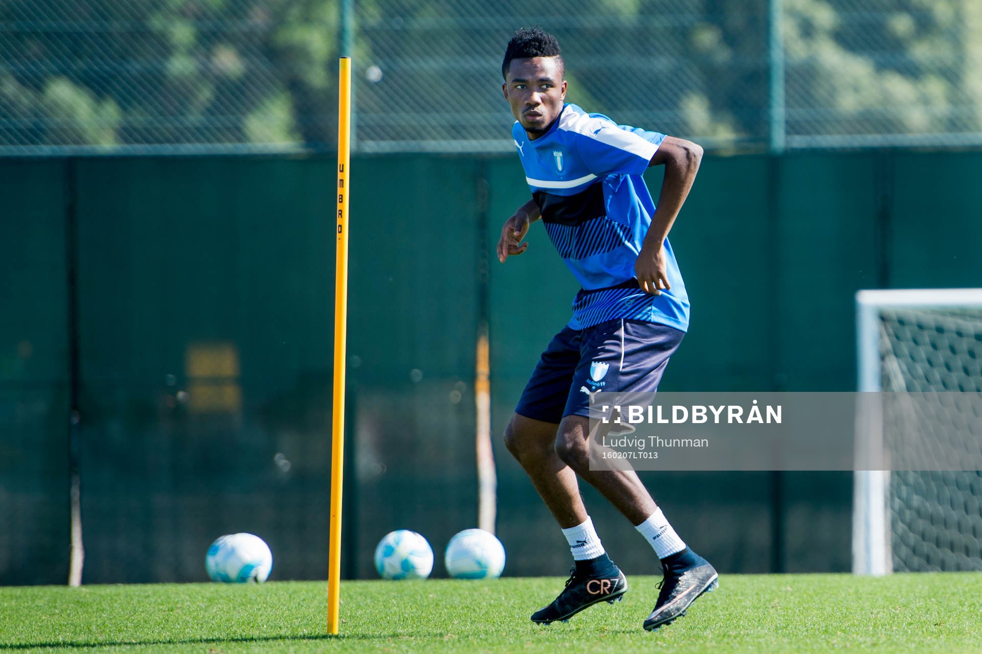 Malmö FFs provspelare Samuel Tetteh