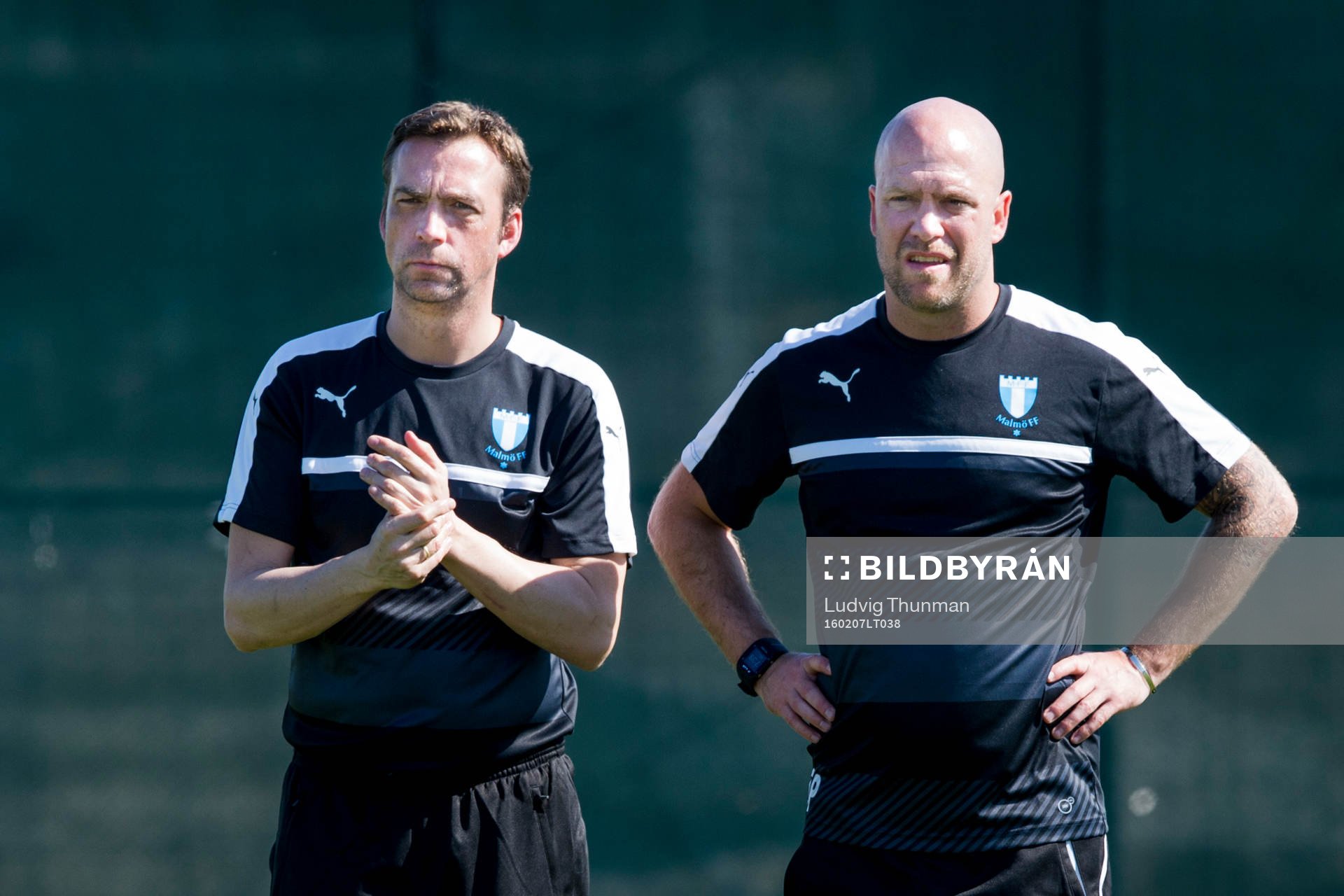 Malmö FFs tränare Allan Kuhn och assisterande tränare