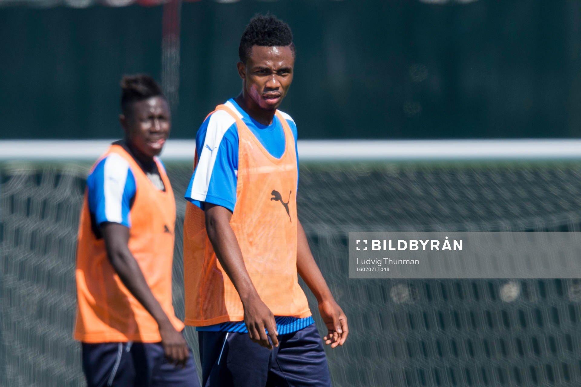 Malmö FFs provspelare Samuel Tetteh