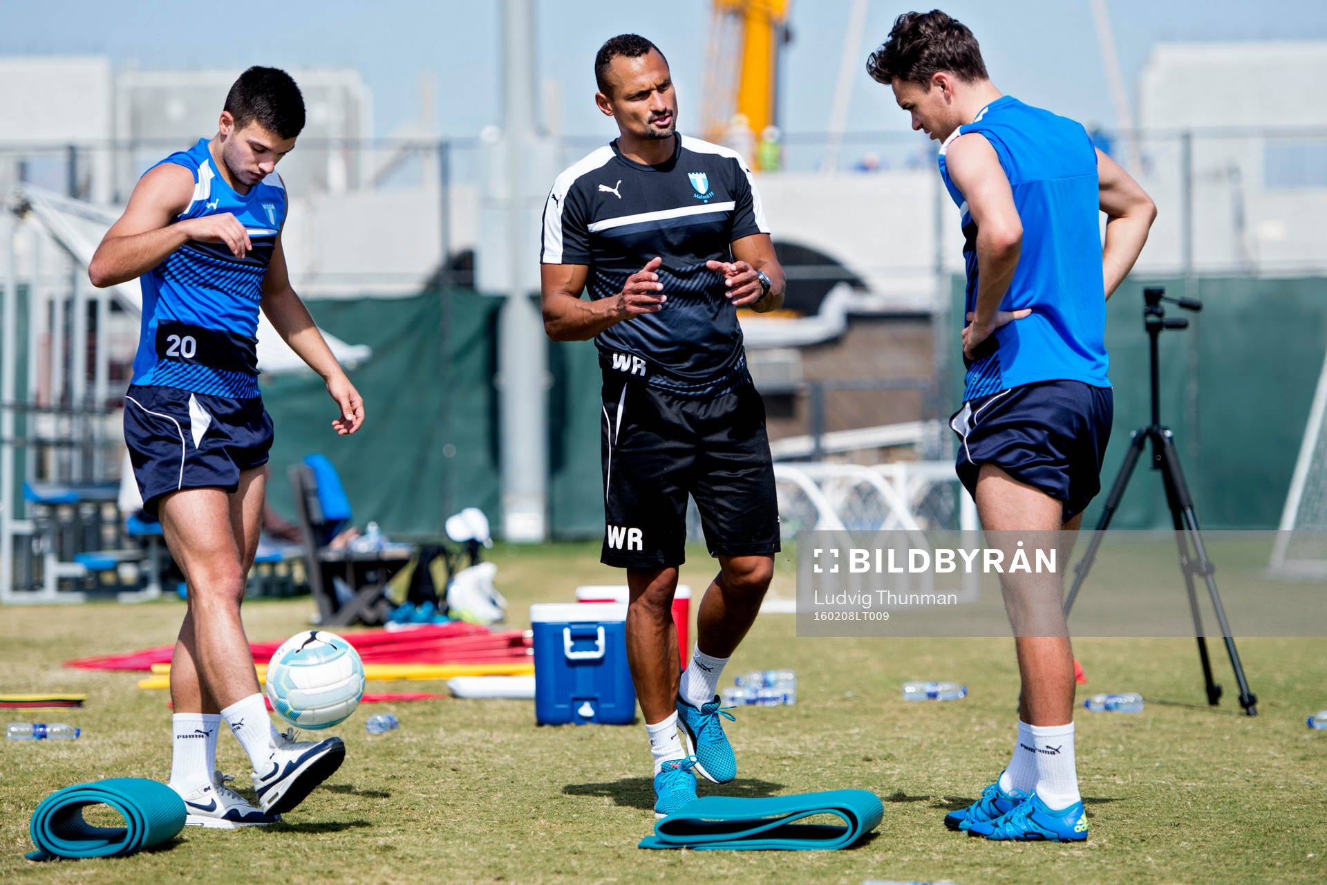 Malmö FFs Vladimir Rodic och Andreas Vindheim kör rehab