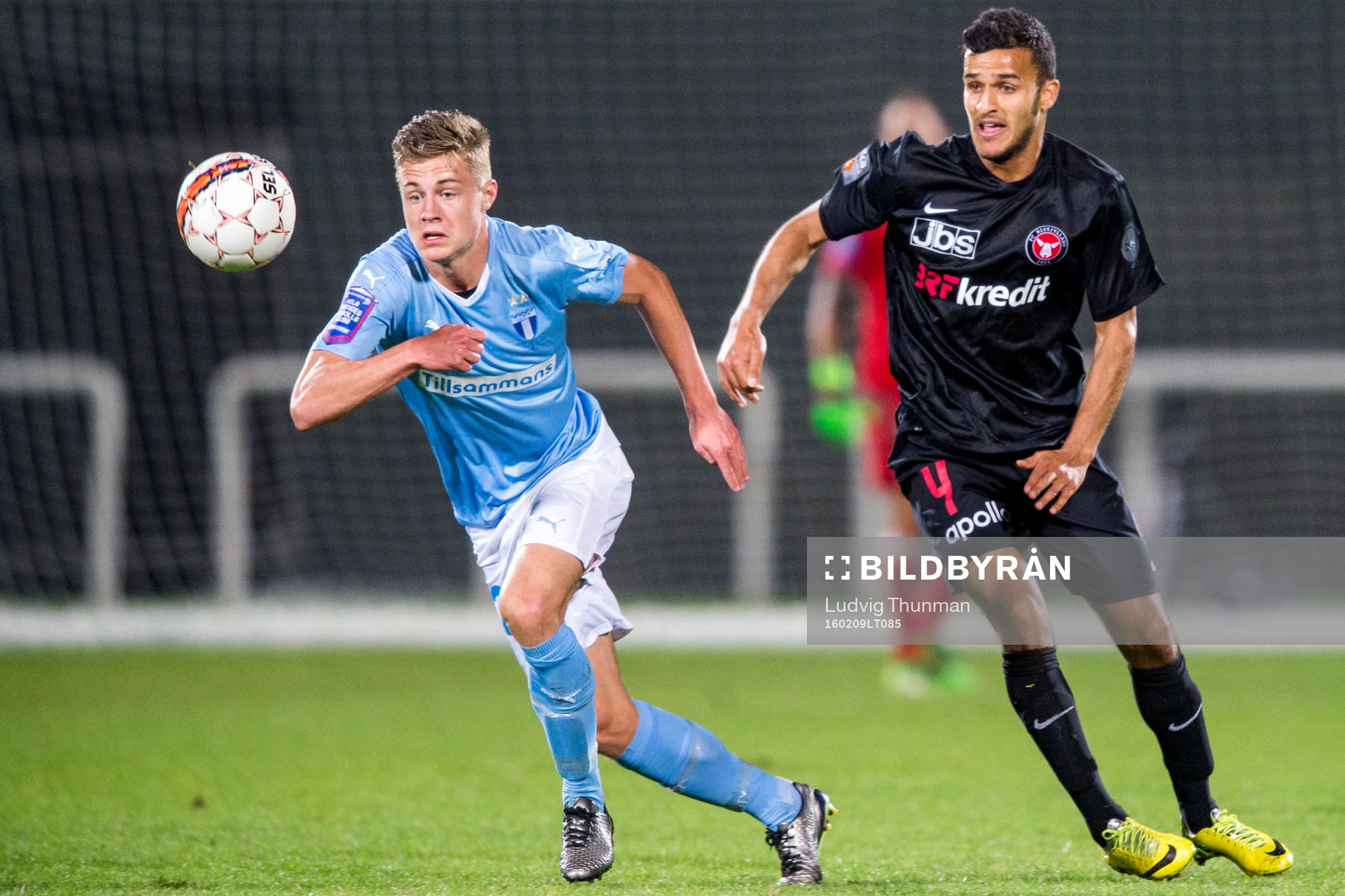 Malmö FFs Mattias Svanberg och Midtjyllands Harmeet Sing