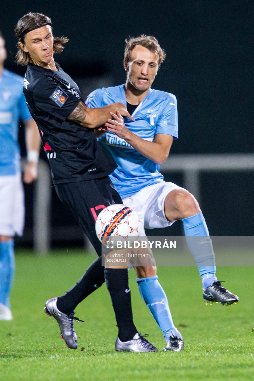 Midtjyllands Kristoffer Olsson och Malmö FFs Magnus Wolff