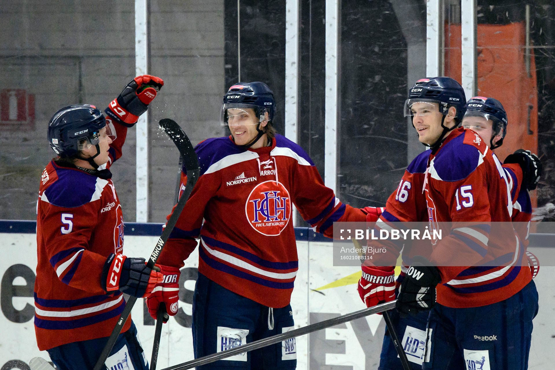Helsingborgs spelare jublar