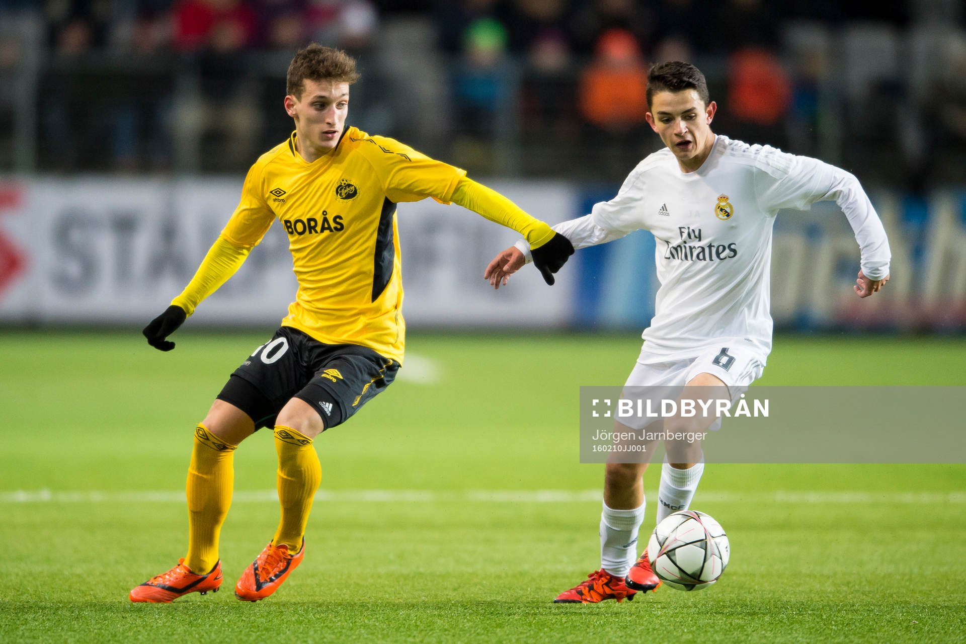 Real Madrids Álvaro Fidalgo och Elfsborgs Arian Kabashi