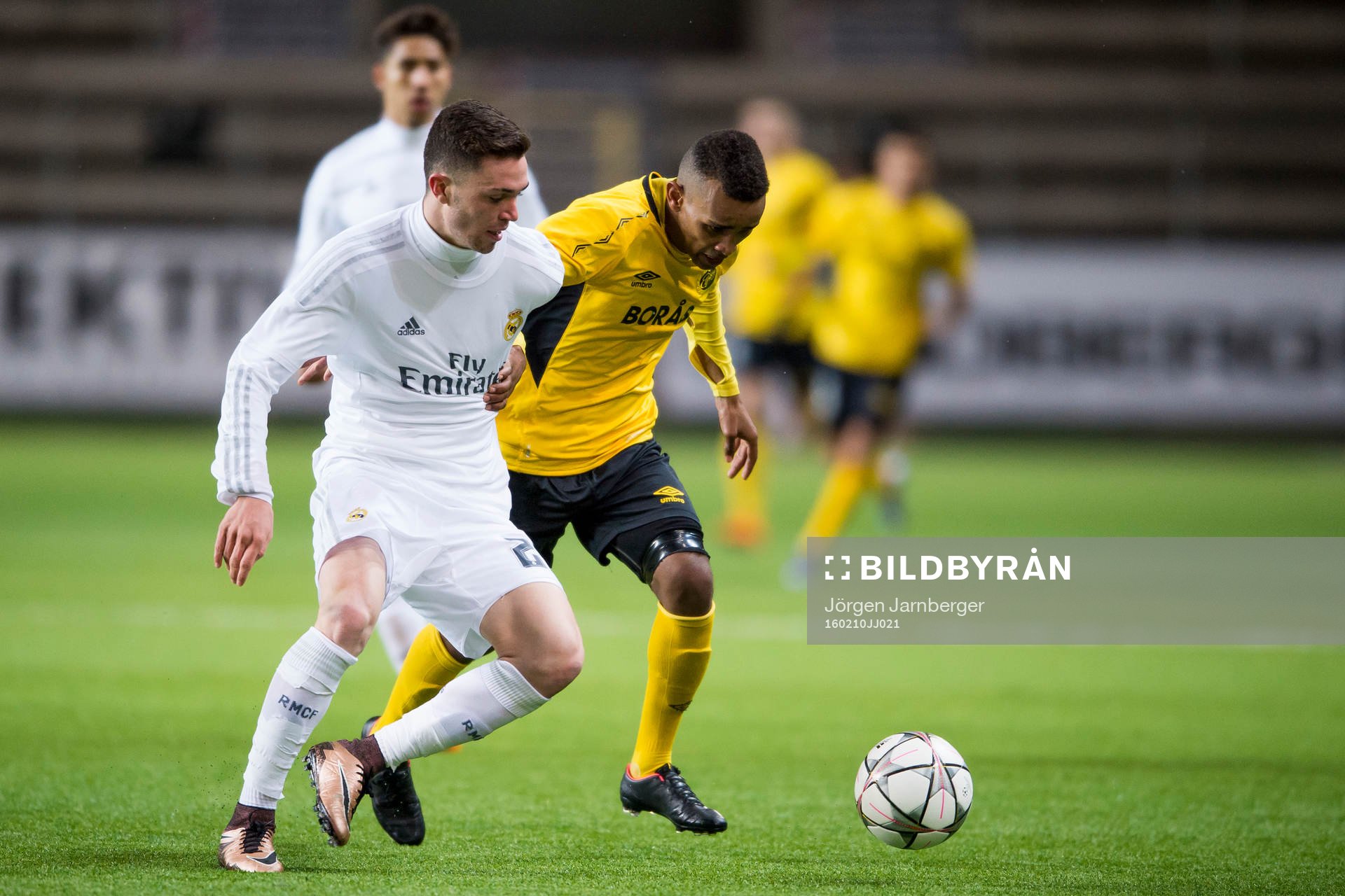 Real Madrids Manuel Hernando och Elfsborgs Aydrus Hassan
