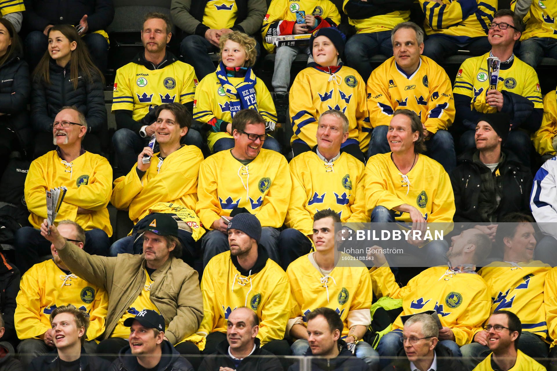 Sveriges supportrar i publiken