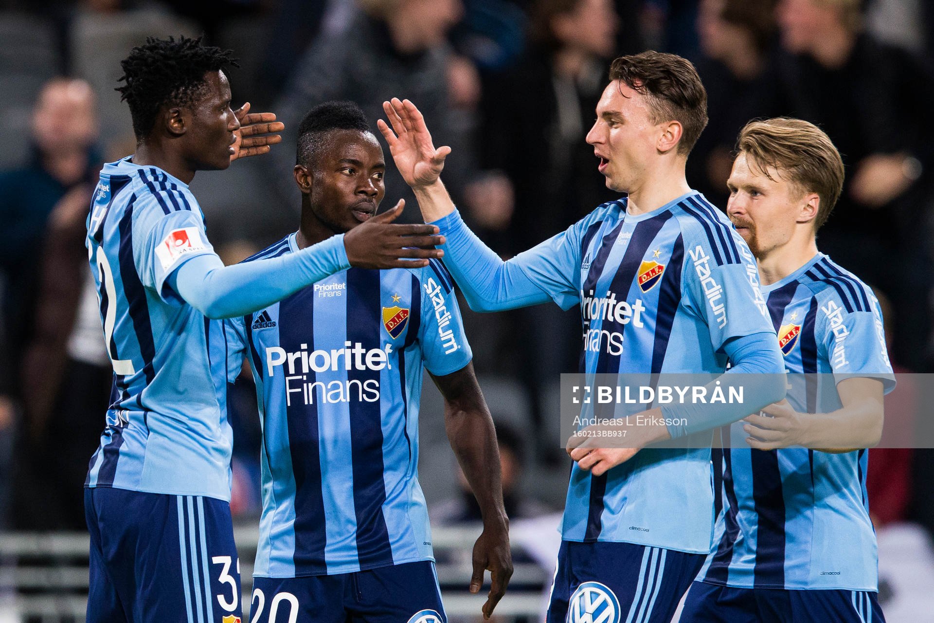 Djurgårdens Michael Olunga jublar
