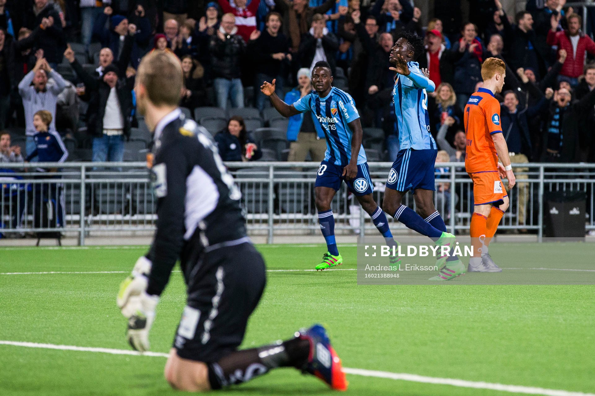 Djurgårdens Sam Johnson jublar