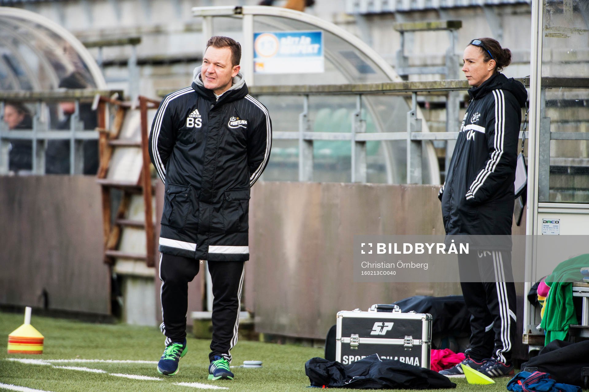 Tränarna Brian Sørensen och Carrie Kveton