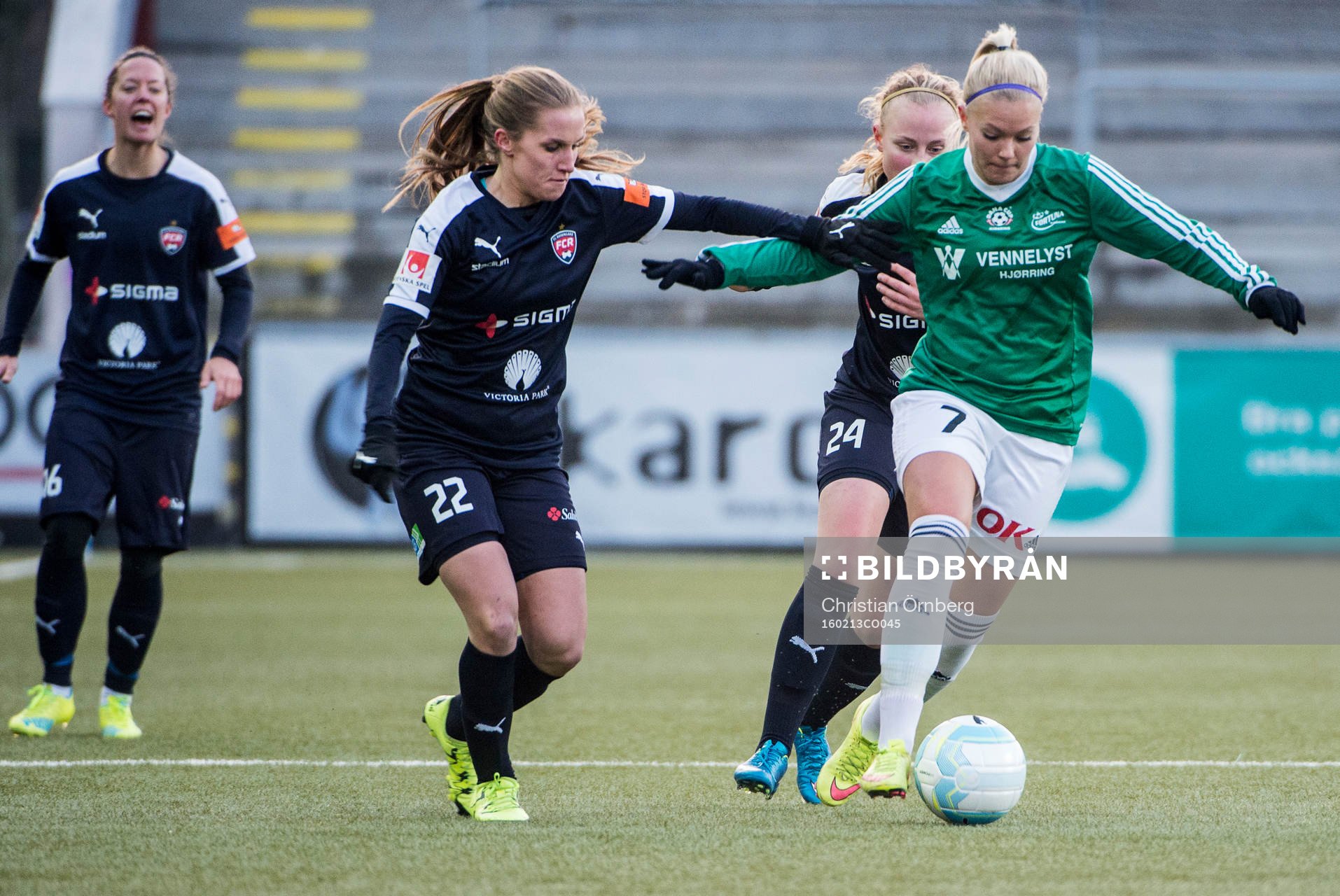 Rosengårds Hanna Persson, Ebba Wieder och Lina Nilsson mot