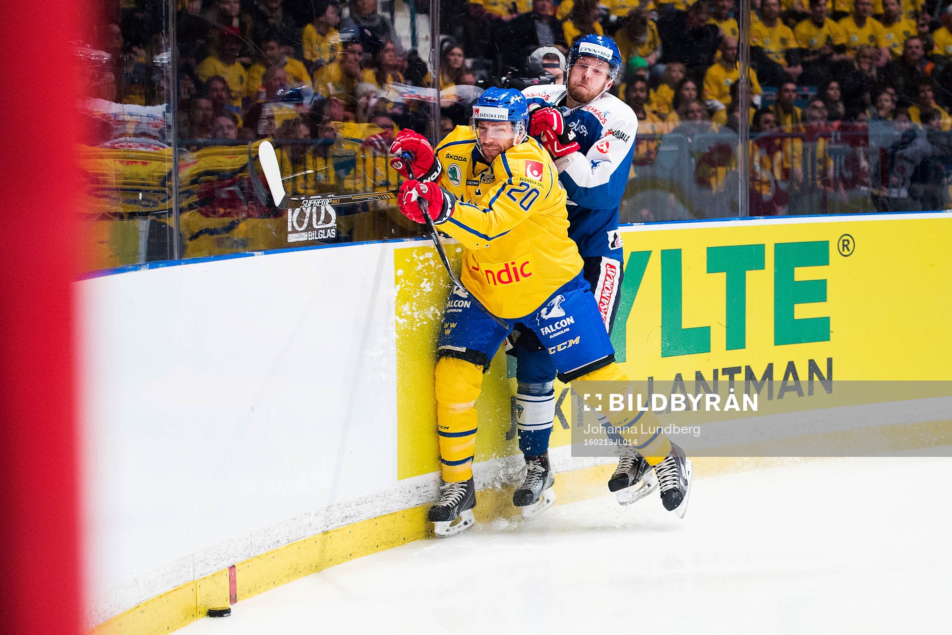 Sveriges Joel Lundqvist och Finlands Tommi Kivistö
