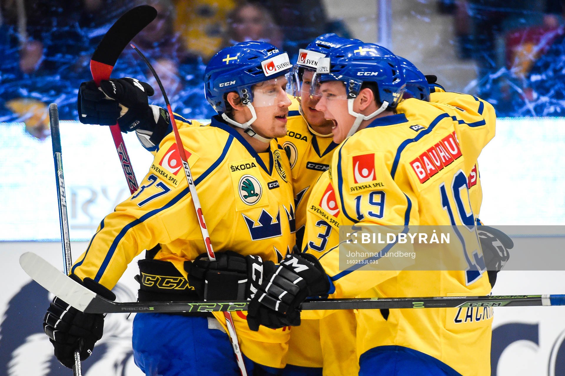 Sveriges John Norman, Tim Heed och Patrik Zackrisson jublar