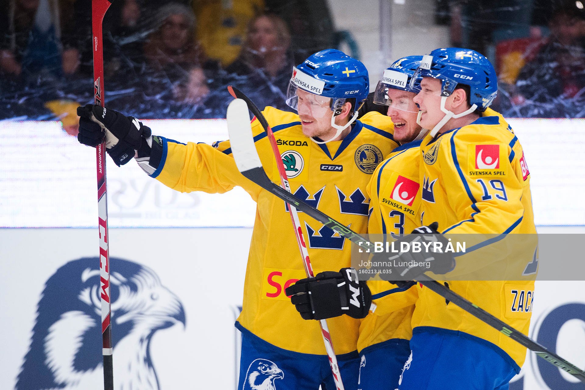 Sveriges Tim Heed, Niclas Burström och Patrik Zackrisson