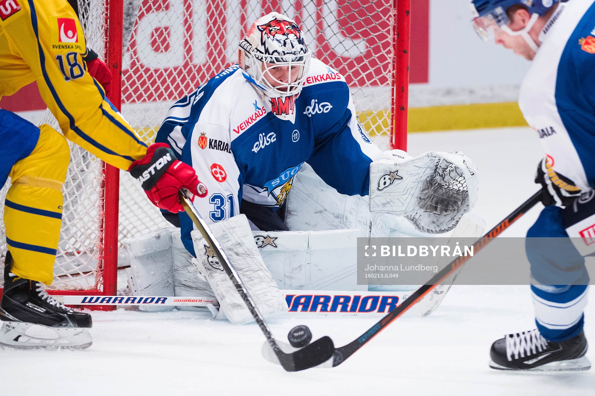 Finlands målvakt Juha Metsola