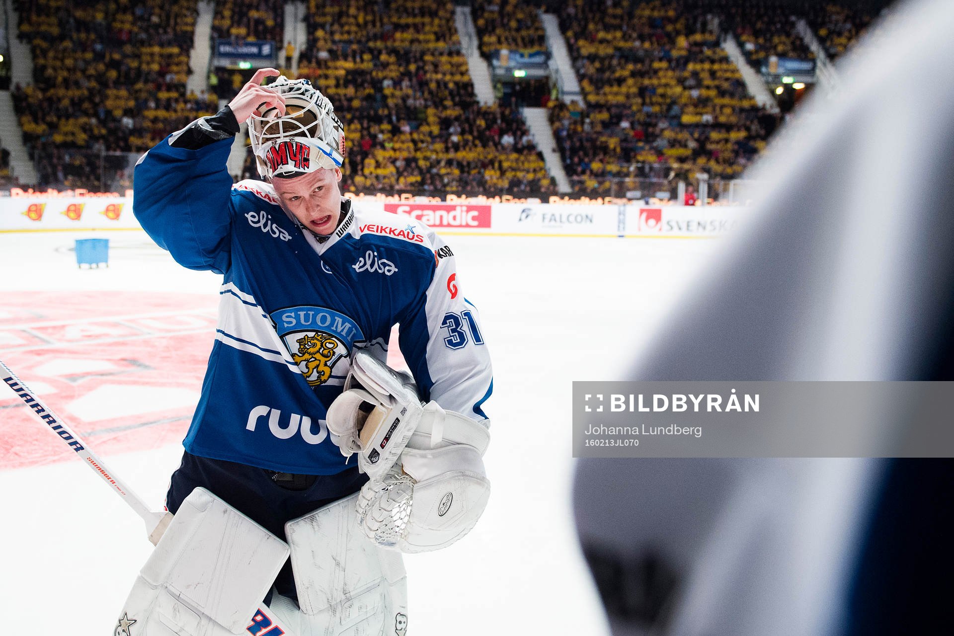 Finlands målvakt Juha Metsola