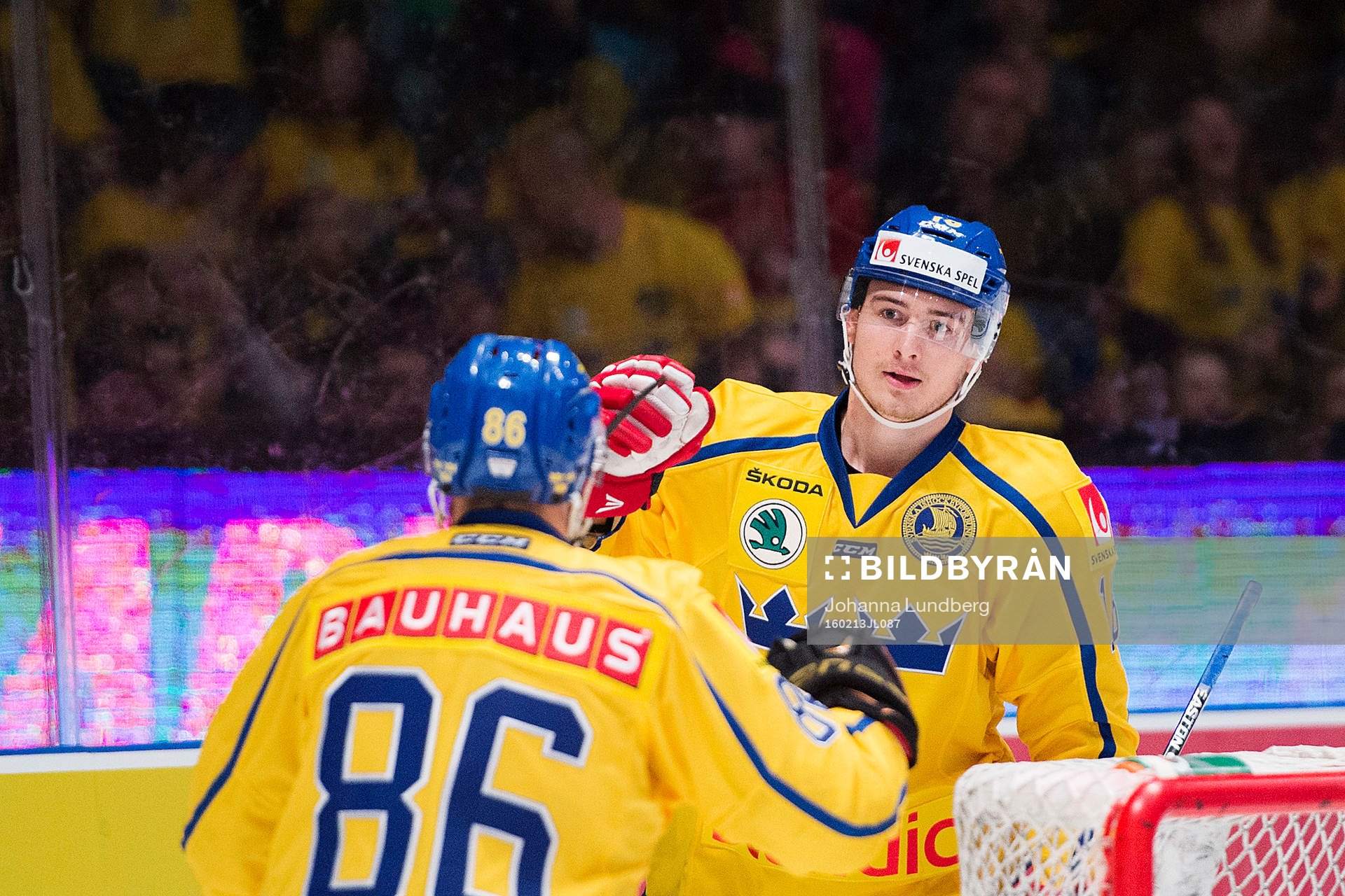 Sveriges Johan Sundström jublar